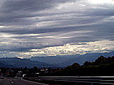 Japanese Southern Alps is in cloud.