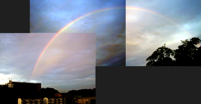 2003.9.14　大きな弧を描く虹