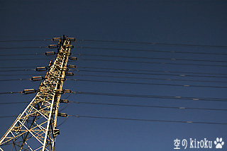 2006.3.31　輝く高圧鉄塔