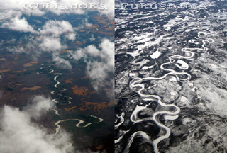 2005.2月と9月　ほぼ同じ場所の風景